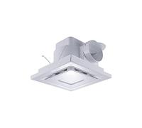 LLOOPK Ventilatore di scarico per camper, Ventilatore Di Scarico Da 10 Pollici For Bagno Dell'hotel, Piastra Con Fibbia, Ventola Ventilazione Canalizzata A Soffitto Integrata