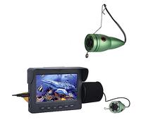 LLOOPK Video portatile Fish Finder Monitor LCD IPS da 4,3 pollici 6PCS Kit telecamera for la pesca con visione notturna a LED for la pesca subacquea invernale nel ghiaccio(15m Cable)