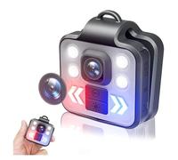 LLOOPK Videoregistratore for mini telecamera for il corpo Videoregistratore for visione notturna sportiva 1080P HD for la guardia di sicurezza delle forze dell'ordine for la casa