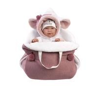Llorens 74048 NEW BORN - bambola realistica neonato con suoni e corpo morbido in tessuto - 42 cm