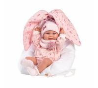 Giocheria Llorens 1073802 Reborn Nica 40cm con occhi blu, vestito e borsa con or