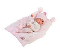 Llorens New Born bambina - bambola realistica neonata 35 cm, corpo interamente in vinile