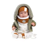 Llorens New Born bambola realistica con suoni 44 cm