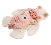 Llorens New Born bambola realistica con suoni, corpo morbido in tessuto, 36 cm