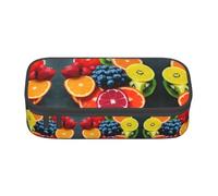 LLOTPQ Astuccio per matite con stampa di farfalle colorate, organizer per penne per ragazze e ragazzi, materiale scolastico, cancelleria e uso ufficio, Arcobaleno di frutta, Taglia unica, Zaino per la