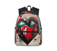 LLOTPQ Beaver Working Print Zaino Casual per Viaggio Daypack, Amore e | Medio Ulteriori Studi Gioventù Tracolla Regolabile Storage Semplicità Tre Buoni Studenti Impermeabile Bolsa
