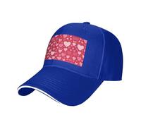 LLOTPQ Berretto da baseball nero per uomo e donna - Cappello casual alla moda per San Valentino con stampa per il tempo libero, fitness running e cappello da viaggio, Blu, Taglia unica