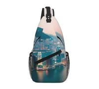 LLOTPQ Borsa a tracolla a croce, unisex, introduzione di varie verdure, zaino da viaggio indossato diagonalmente, per escursioni e spostamenti quotidiani, Hong Kong., Taglia unica