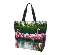 LLOTPQ Borsa a tracolla con stampa bandiera del Venezuela - Borse tote da donna, accessori per shopping e viaggi, perfetta per la vita quotidiana e altro ancora, Fenicotteri colorati e favolosi