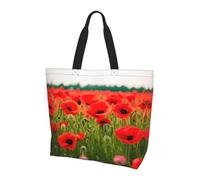 LLOTPQ Borsa a tracolla con stampa campo da golf, borse tote da donna, accessori per shopping e viaggi, perfetta per la vita quotidiana e altro ancora, Fiori di papavero Petali vivaci, Taglia unica