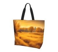 LLOTPQ Borsa a tracolla con stampa Chicago - Borse tote da donna, accessori per shopping e viaggi, perfetta per la vita quotidiana e altro ancora, Paesaggi Autunno Erba Dorata, Taglia unica