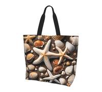 LLOTPQ Borsa a tracolla con stampa di fiori in fiore - Borse tote da donna, accessori per shopping e viaggi, perfetta per la vita quotidiana e altro ancora, Stelle marine e conchiglie, Taglia unica