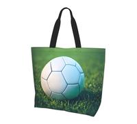 LLOTPQ Borsa a tracolla con stampa fenicottero ananas, borse da donna, accessori per shopping e viaggi, perfetta per la vita quotidiana e altro ancora, Pallone da calcio verde su Grassy, Taglia unica