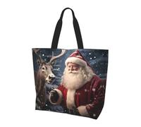 LLOTPQ Borsa a tracolla con stampa fenicottero ananas, borse da donna, accessori per shopping e viaggi, perfetta per la vita quotidiana e altro ancora, Babbo Natale, Taglia unica