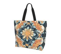 LLOTPQ Borsa a tracolla con stampa floreale con coniglietto pasquale, borse da donna, accessori per shopping e viaggi, perfetta per la vita quotidiana e altro ancora, Fiore di fiore., Taglia unica