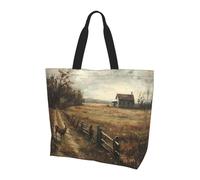 LLOTPQ Borsa a tracolla con stampa galassia rossa e blu, borse da donna, accessori per shopping e viaggi, perfetta per la vita quotidiana e altro ancora, Fattoria Con Cervo, Taglia unica