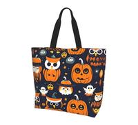 LLOTPQ Borsa a tracolla con stampa matematica - Borse tote da donna, accessori per shopping e viaggi, perfetta per la vita quotidiana e altro ancora, Halloween gufo fantasma zucca, Taglia unica