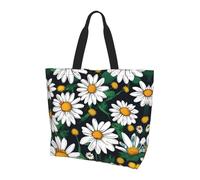 LLOTPQ Borsa a tracolla con stampa matematica - Borse tote da donna, accessori per shopping e viaggi, perfetta per la vita quotidiana e altro ancora, Fiori Floreali Margherite, Taglia unica