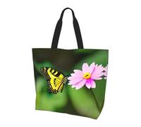 LLOTPQ Borsa a tracolla con stampa matematica - Borse tote da donna, accessori per shopping e viaggi, perfetta per la vita quotidiana e altro ancora, Farfalla floreale primaverile., Taglia unica