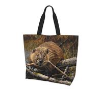 LLOTPQ Borsa a tracolla con stampa matematica - Borse tote da donna, accessori per shopping e viaggi, perfetta per la vita quotidiana e altro ancora, Castoro lavoro, Taglia unica