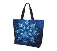 LLOTPQ Borsa a tracolla con stampa matematica - Borse tote da donna, accessori per shopping e viaggi, perfetta per la vita quotidiana e altro ancora, Fiocco di neve blu, Taglia unica