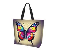 LLOTPQ Borsa a tracolla con stampa nativa americana - Borse tote da donna, accessori per shopping e viaggi, perfetta per la vita quotidiana e altro ancora, Farfalla colorata., Taglia unica