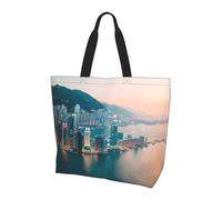 LLOTPQ Borsa a tracolla con stampa zucca di Halloween - Borse tote da donna, accessori per shopping e viaggi, perfetta per la vita quotidiana e altro ancora, Hong Kong., Taglia unica