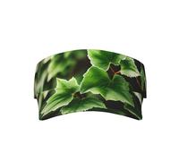 LLOTPQ Cappello con visiera parasole con stampa Merry Christmas Day - leggero, a tesa larga, perfetto per sport, spiaggia, attività all'aperto, Albero di fiori di edera, Taglia unica