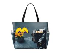 LLOTPQ Grande capacità colorata stampa farfalla spiaggia viaggio Tote Bag - pieghevole, perfetta per vacanze in famiglia e uso quotidiano, Grafica 3d Universo Spazio, Taglia unica