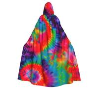 LLOTPQ Halloween fuochi d'artificio stampa mantello con cappuccio Cosplay | Strega Capa Decorativo Comfort Jedi Mago Mago Festa Pasqua Carnevale Comico Hobbit Unisex Natale