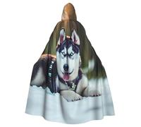 LLOTPQ Halloween Graffiti Disegno Stampa Cappuccio Mantello Cosplay Robe | Strega Capa Decorativo Comfort Jedi Mago Mago Festa Pasqua Carnevale Comico Hobbit Unisex Natale