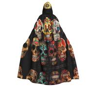 LLOTPQ Halloween Zebra e Giraffa Stampa Cappuccio Mantello Cosplay Robe | Strega Capa Decorativo Comfort Jedi Mago Mago Festa Pasqua Carnevale Comico Hobbit Unisex Natale
