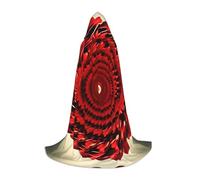 LLOTPQ L Halloween Capo con cappuccio - Unisex Flower Vortex Spiral Print Cosplay Robe per Natale, Víspera de Todos los Santos, Witch