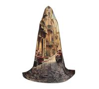 LLOTPQ L Halloween Capo con cappuccio - Unisex Italian Street Print Cosplay Robe per Natale, Víspera de Todos los Santos, Witch