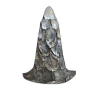 LLOTPQ M Halloween Capo con cappuccio - Unisex argento scala di pesce stampa Cosplay Robe per Natale, Víspera de Todos los Santos, Witch
