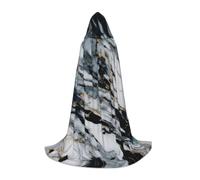 LLOTPQ M Halloween Capo con cappuccio - Unisex marmo stampa Cosplay Robe per Natale, Víspera de Todos los Santos, Witch