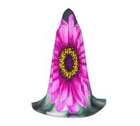 LLOTPQ M Halloween Capo con cappuccio - Unisex Rosa Fiore Stampa Cosplay Robe per Natale, Víspera de Todos los Santos, Witch