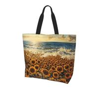 LLOTPQ Molte borse a tracolla con stampa artistica di cactus - Borse da donna, accessori per shopping e viaggi, perfette per la vita quotidiana e altro ancora, Girasoli Mare, Taglia unica