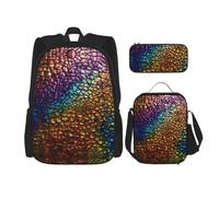 LLOTPQ Ocean Green Wave Surf Print School Bag, zaino per computer portatile | Borsa per libri universitari all'aperto ragazzi ragazze leggera studi moda giovani tracolla regolabile stoccaggio