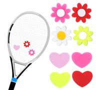 LLOUSSAK 8 racchette da tennis, ammortizzatori in silicone, racchetta da tennis, a forma di cuore, ammortizzatore, racchetta da tennis, racchetta da badminton