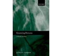 Lloyd P. Gerson Knowing Persons (Tascabile)