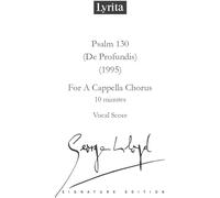 Lloyd: Psalm 130 (De Profundis for a capella chorus SATB Vocal Score