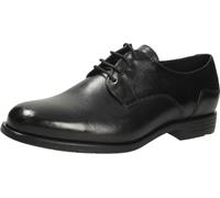LLOYD Scarpe stringate da uomo EEZY 110W in pelle liscia nera, Nero , 44.5 EU