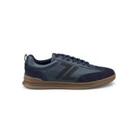 LLOYD Sneaker da uomo Orbit 77 in pelle liscia blu, Blu, 44 EU