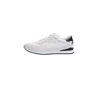 LLOYD Sneaker da uomo Swift, scarpe da ginnastica basse, Bianco sporco Navy, 42.5 EU