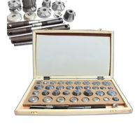 LLOZoo Alesatore Universale per sedi valvole in carburo cementato (40 Pezzi), Utensili per la Riparazione delle valvole, Alta precisione, con Scatola di immagazzinaggio+Testa di rettifica,40pcs