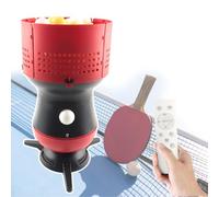 LLOZoo Macchina per servire Palline da Ping Pong, Macchina Automatica per lanciare Palline da Ping Pong, capacità 90, con Contenitore per Palline Rimovibile, velocità/Rotazione Regolabili,A