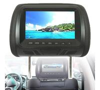 LLOZoo Schermo per poggiatesta da 2 pezzi, universale da 7 pollici, con telecomando USB/SD+, connessione per telefono cellulare, display LCD, 7 lingue tra cui scegliere, per lettore DVD,B