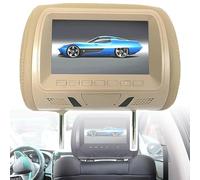 LLOZoo Schermo per poggiatesta da 2 pezzi, universale da 7 pollici, con telecomando USB/SD+, connessione per telefono cellulare, display LCD, 7 lingue tra cui scegliere, per lettore DVD,A