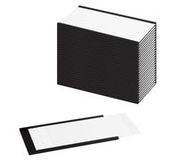 LLPT 26 Pezzi Etichette Magnetiche Etichette Magnetiche Scrivibili Con Pellicola Protettiva in Plastica Trasparente 7CM x 13CM per Scaffali Metallici Armadietti e Lavagne Bianche (MH53026)